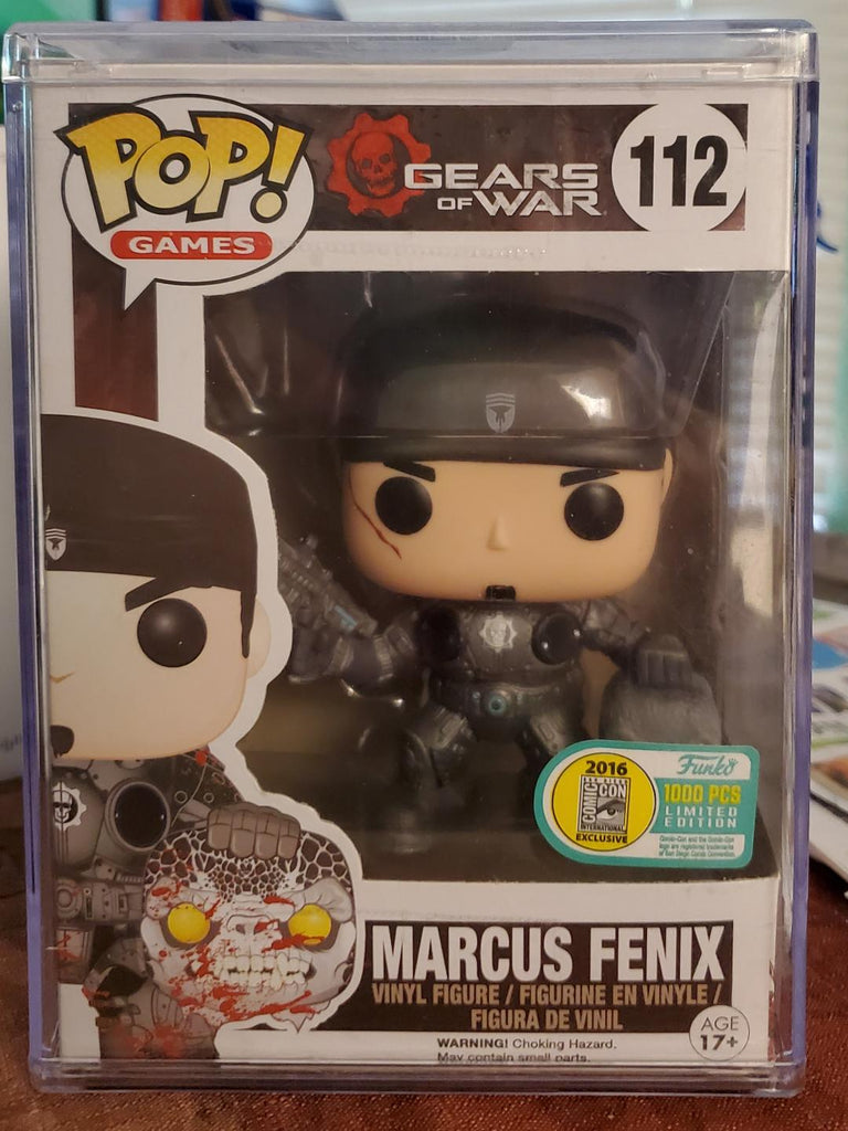 Marcus Fenix W/Head Black Lancer 2016 SDCC LE1000PC