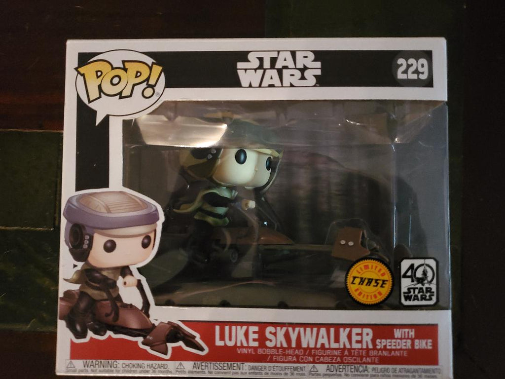 Luke Skywalker With Speeder Bike Chase